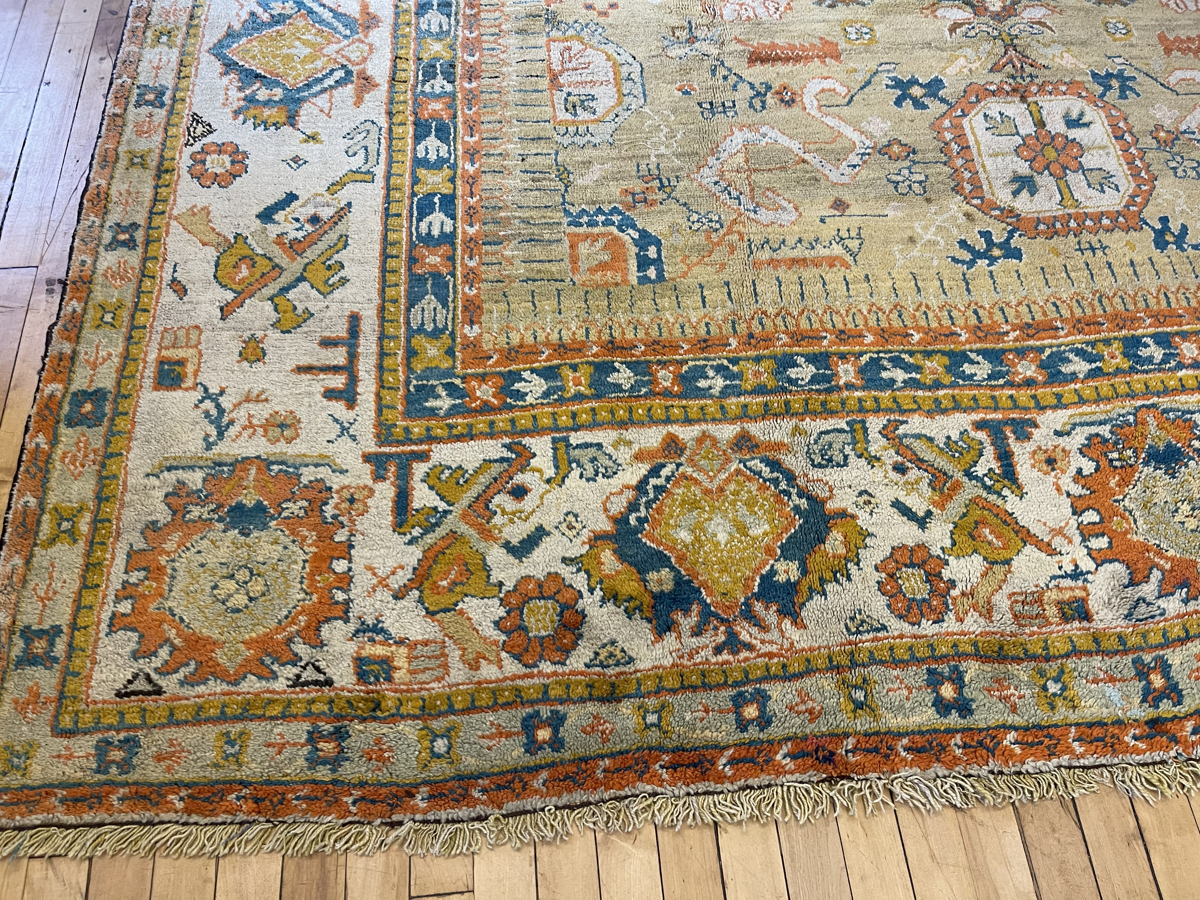 Antique oushak Carpet - # 58270