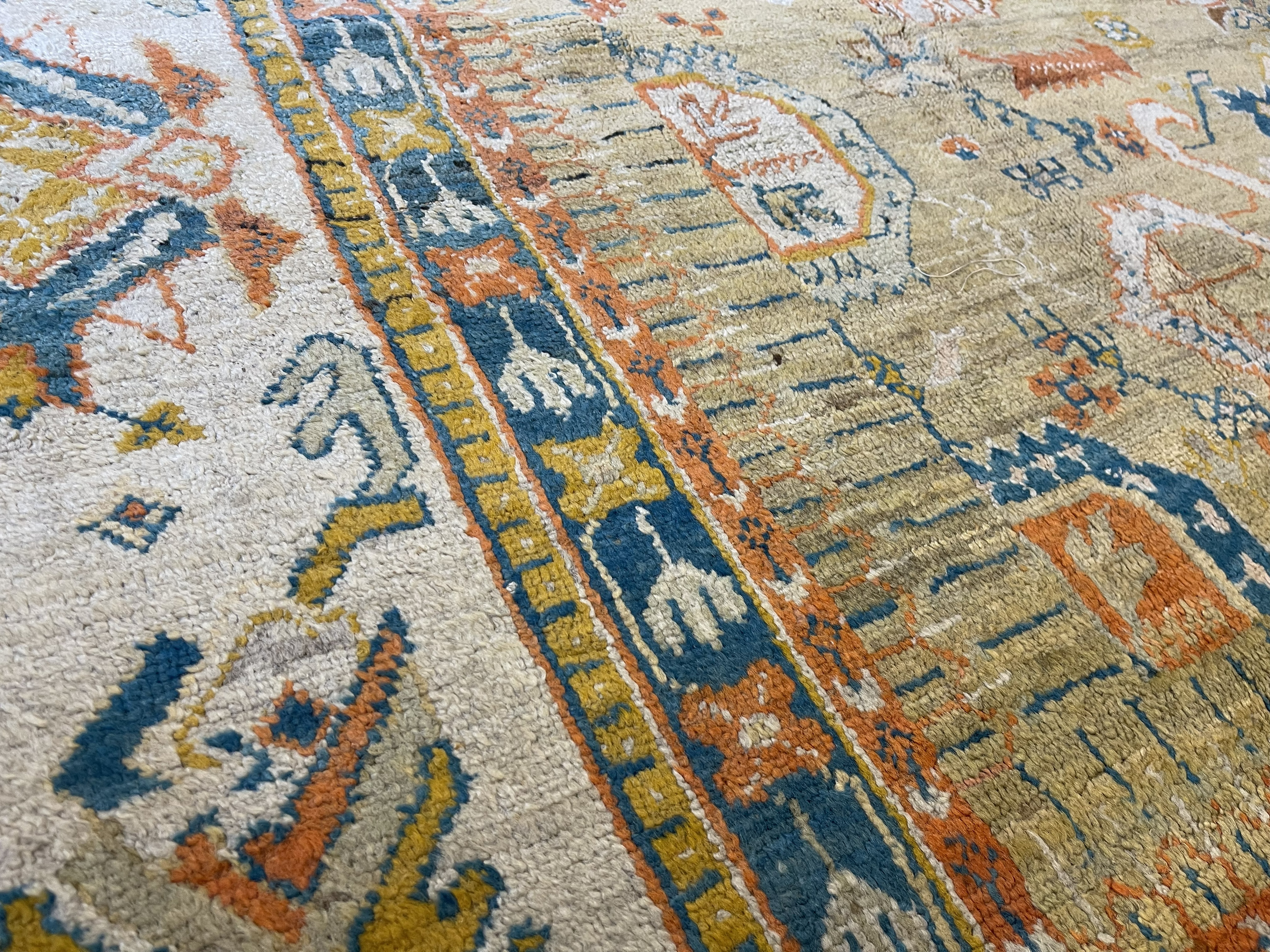 Antique oushak Carpet - # 58270