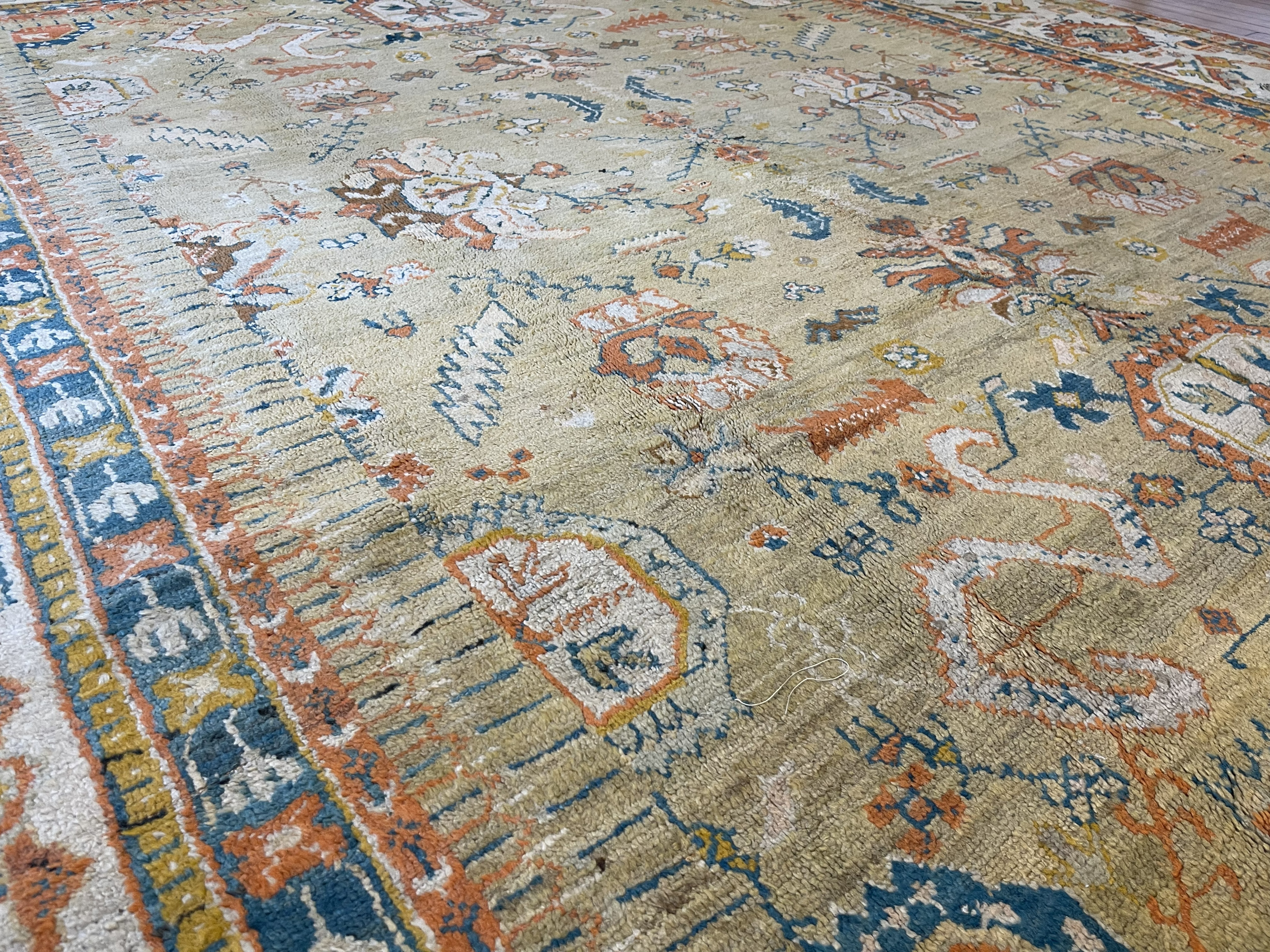Antique oushak Carpet - # 58270
