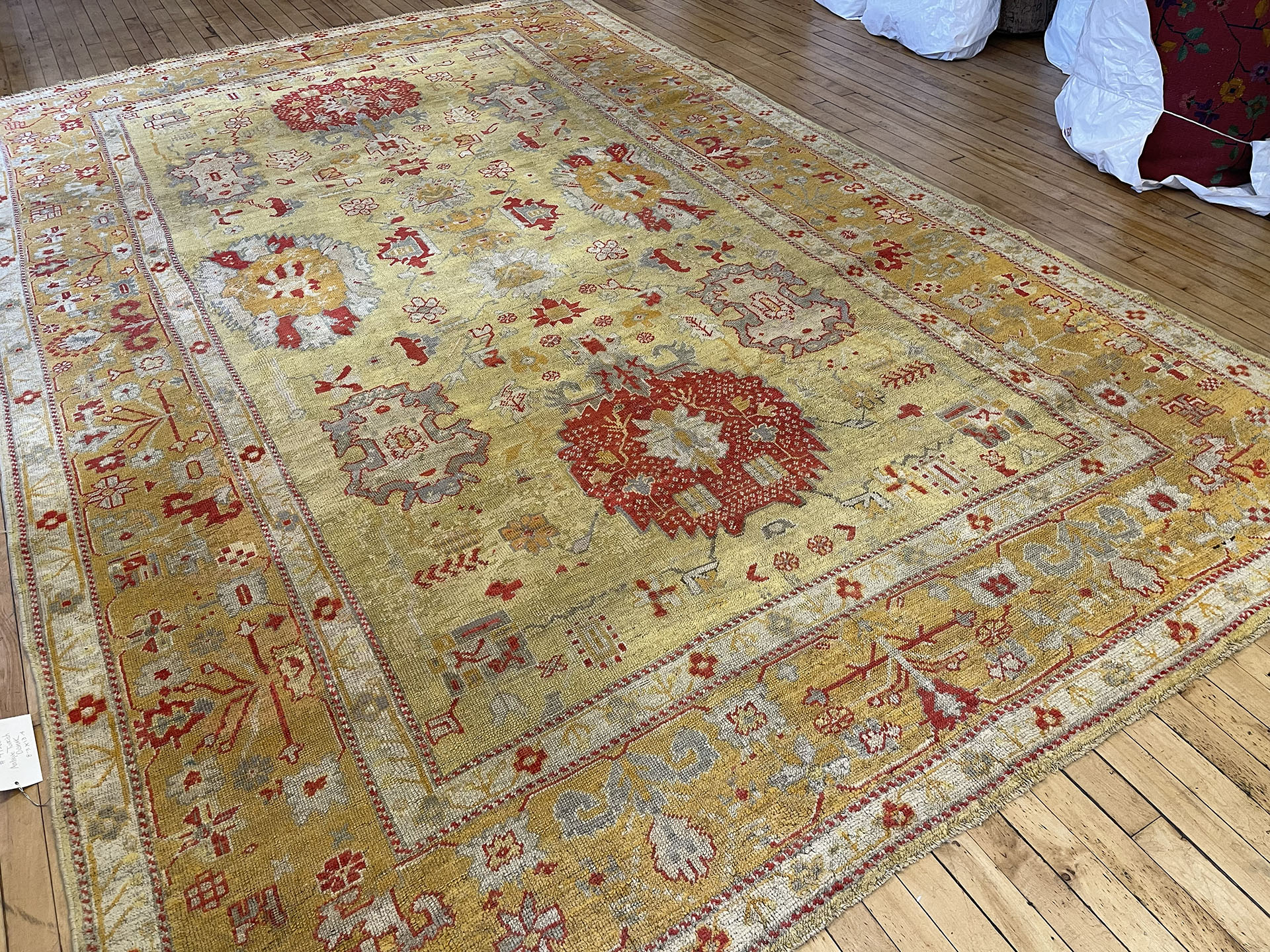 Antique oushak Carpet - # 58271