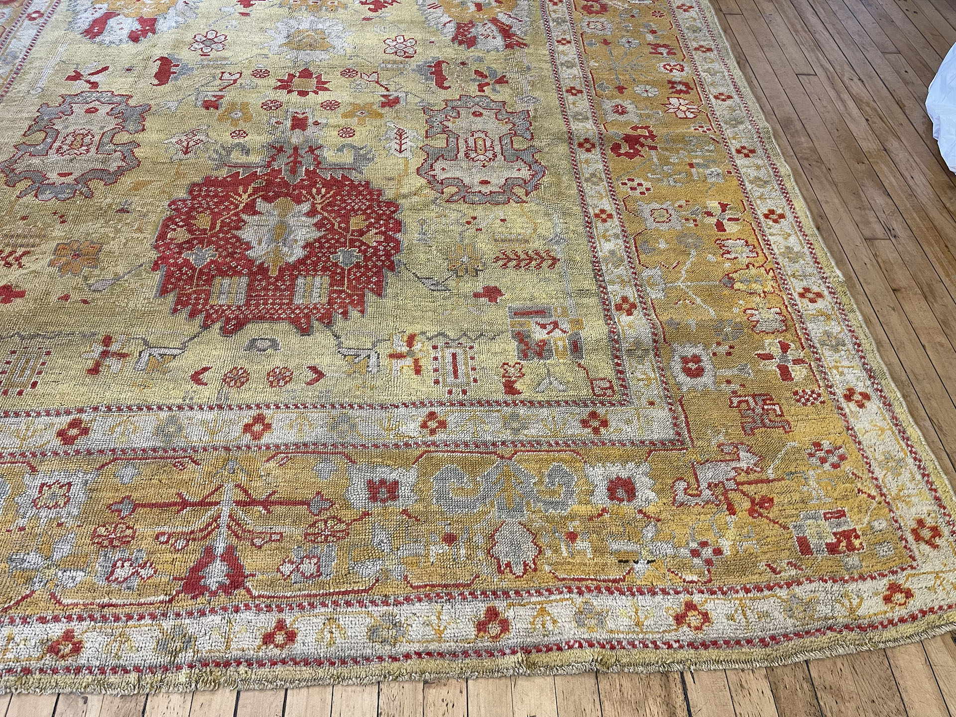 Antique oushak Carpet - # 58271