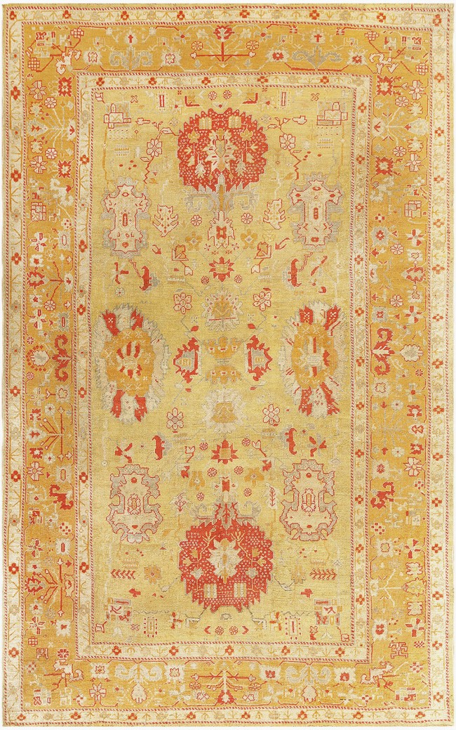 Antique oushak Carpet - # 58271