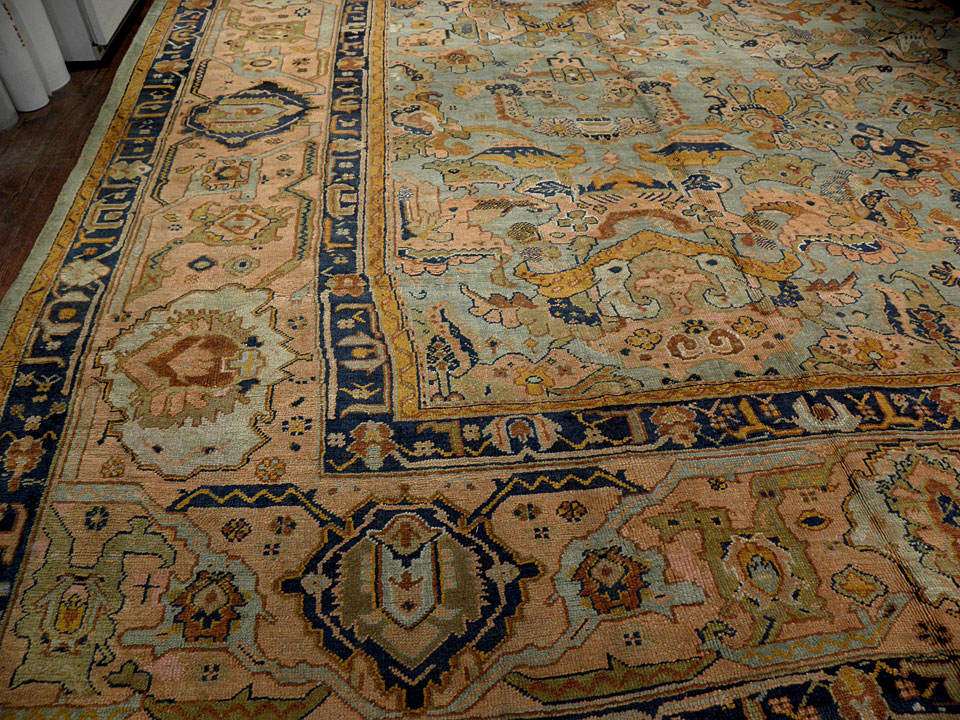 Antique oushak Carpet - # 7751