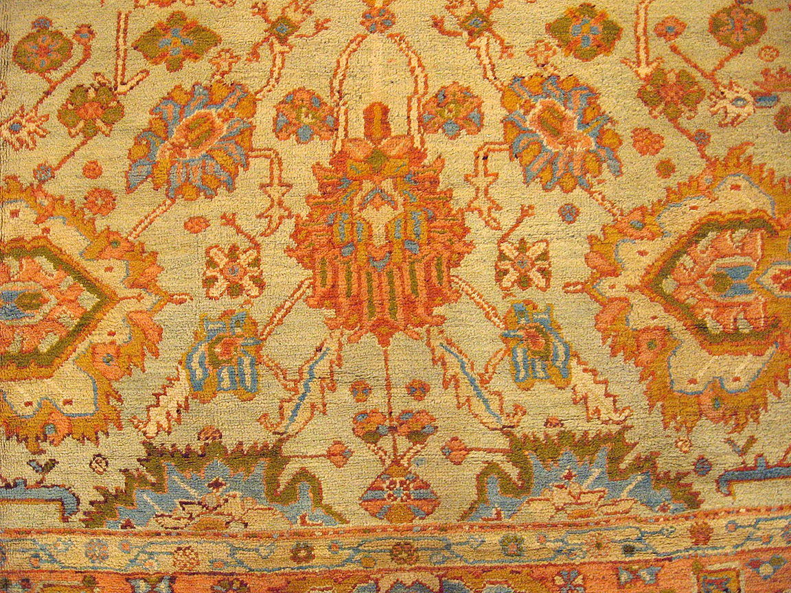 Antique oushak Carpet - # 9878