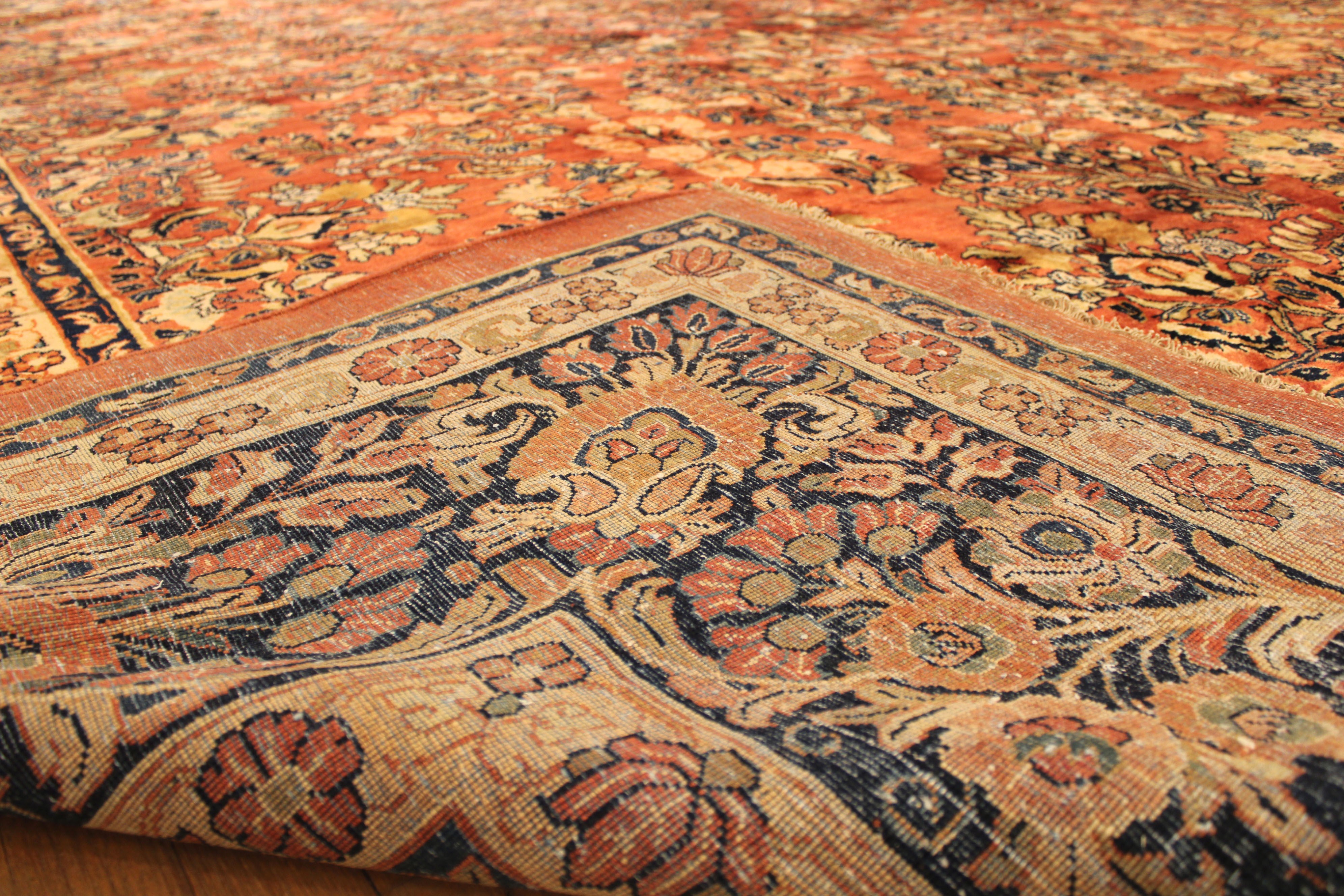Antique sarouk Carpet - # 58231