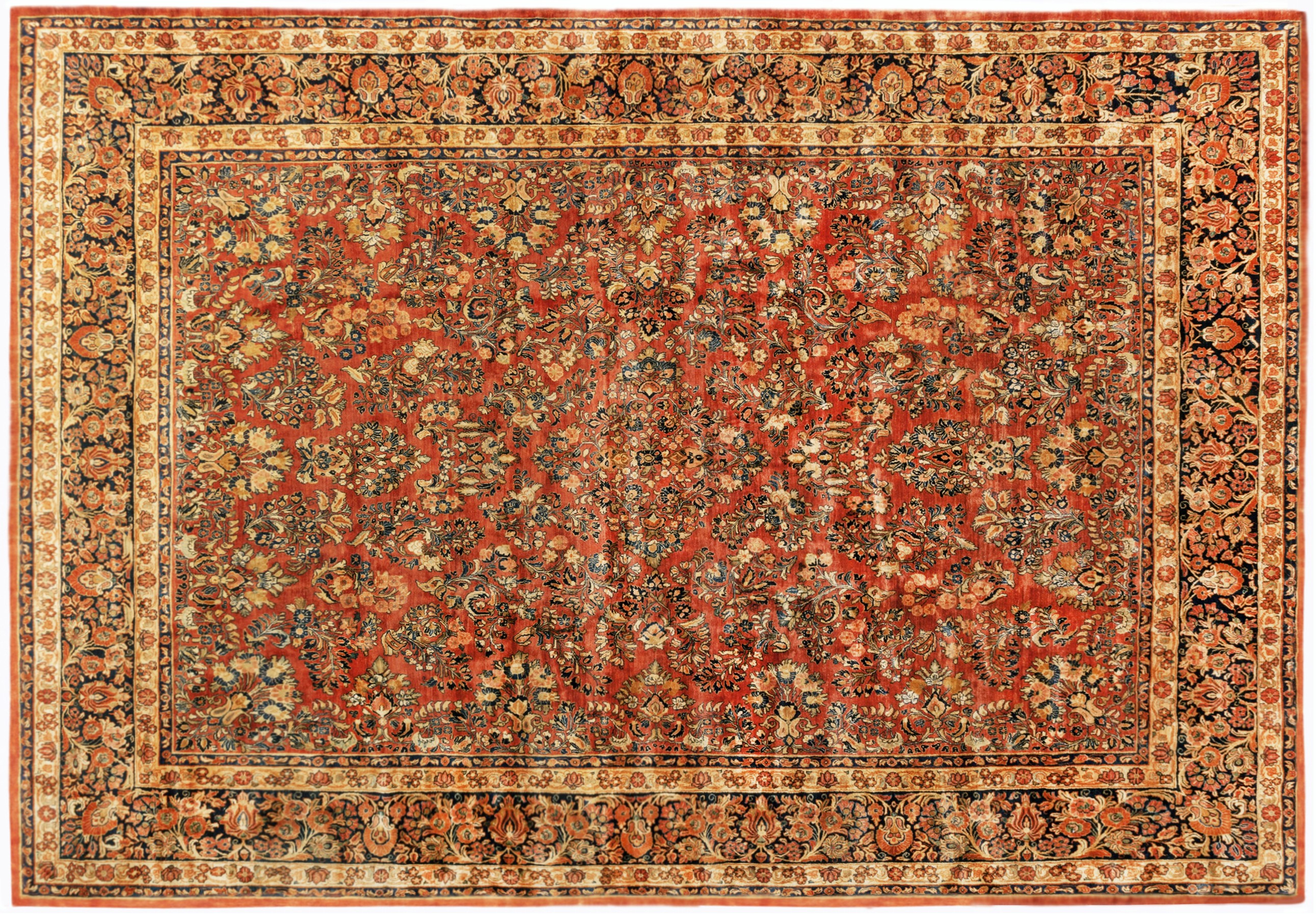 Antique sarouk Carpet - # 58231
