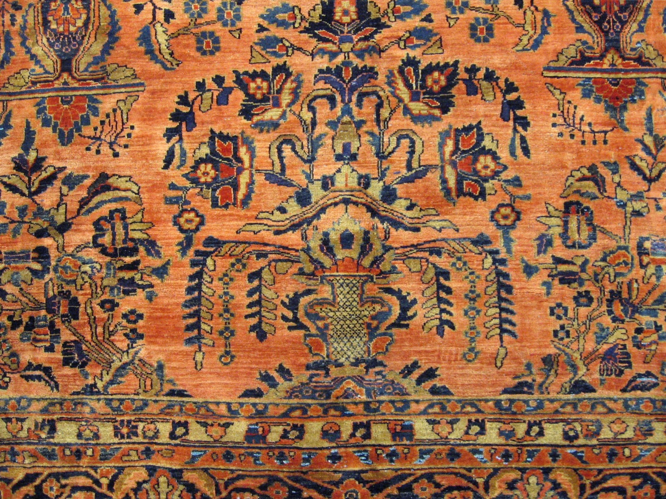 Antique sarouk Carpet - # 58234