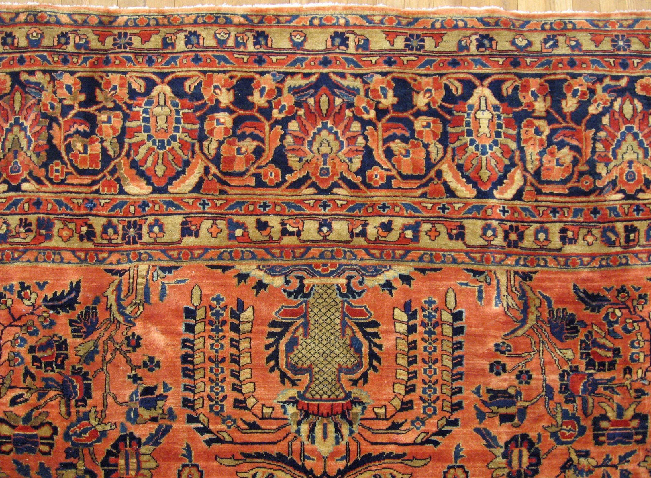 Antique sarouk Carpet - # 58234