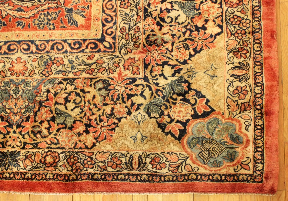 Antique sarouk Carpet - # 58235