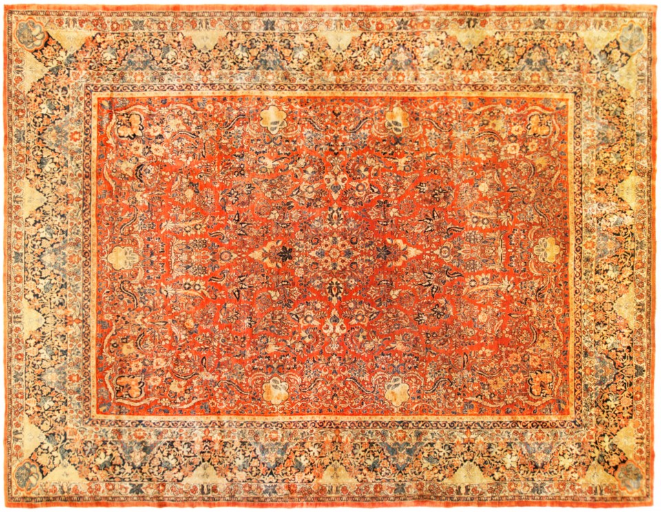 Antique sarouk Carpet - # 58235