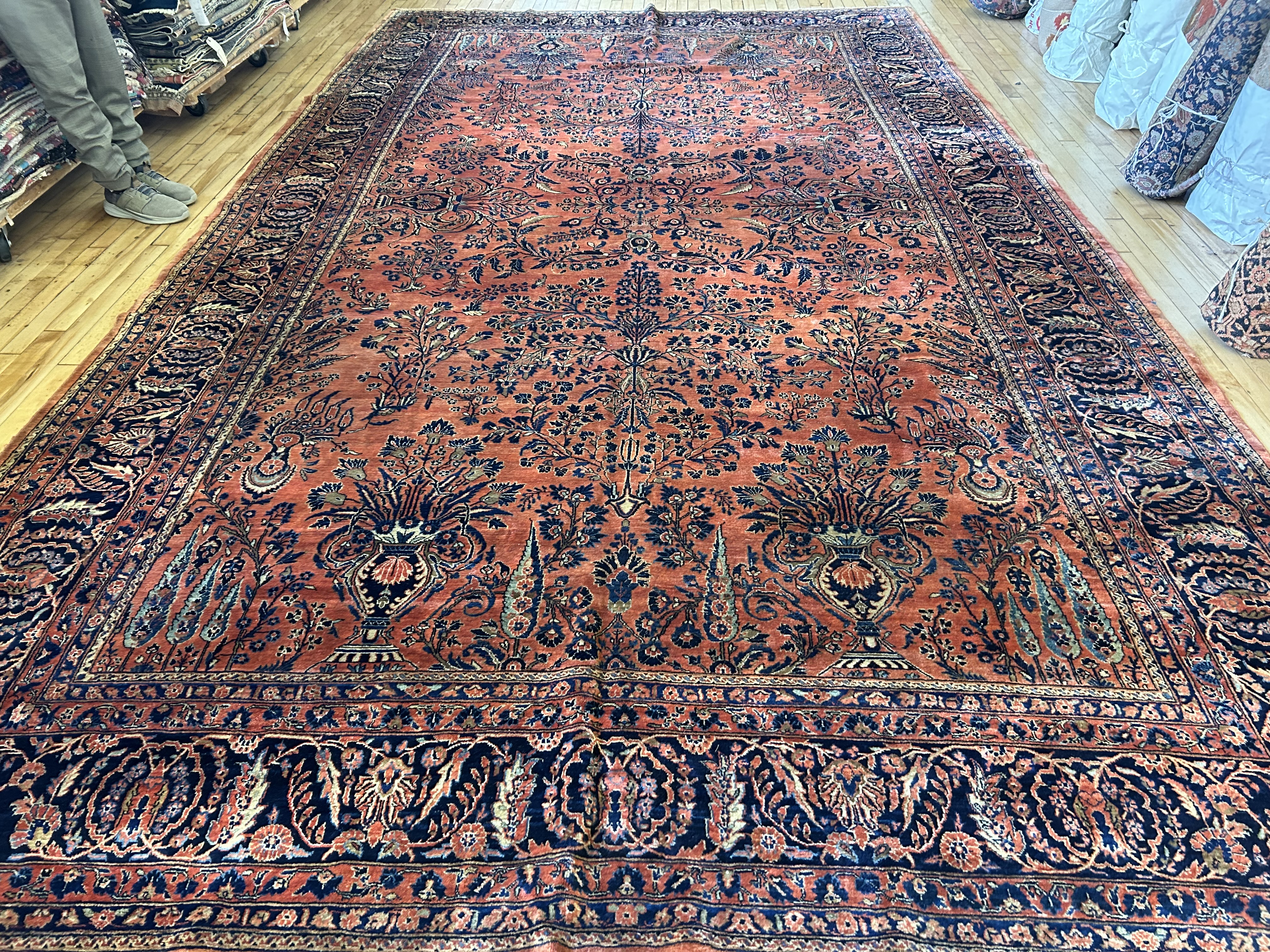 Antique sarouk Carpet - # 58237