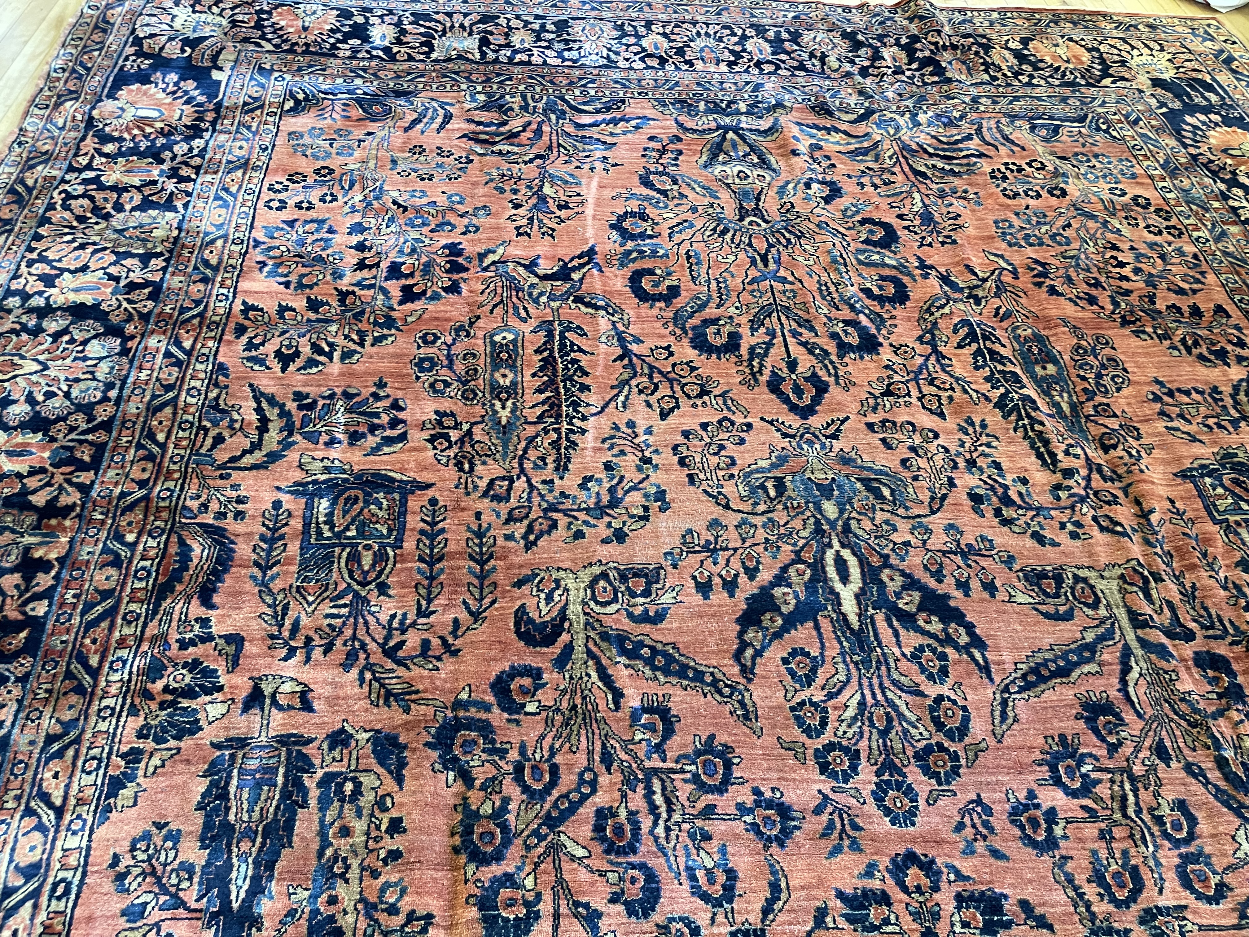 Antique sarouk Carpet - # 78256