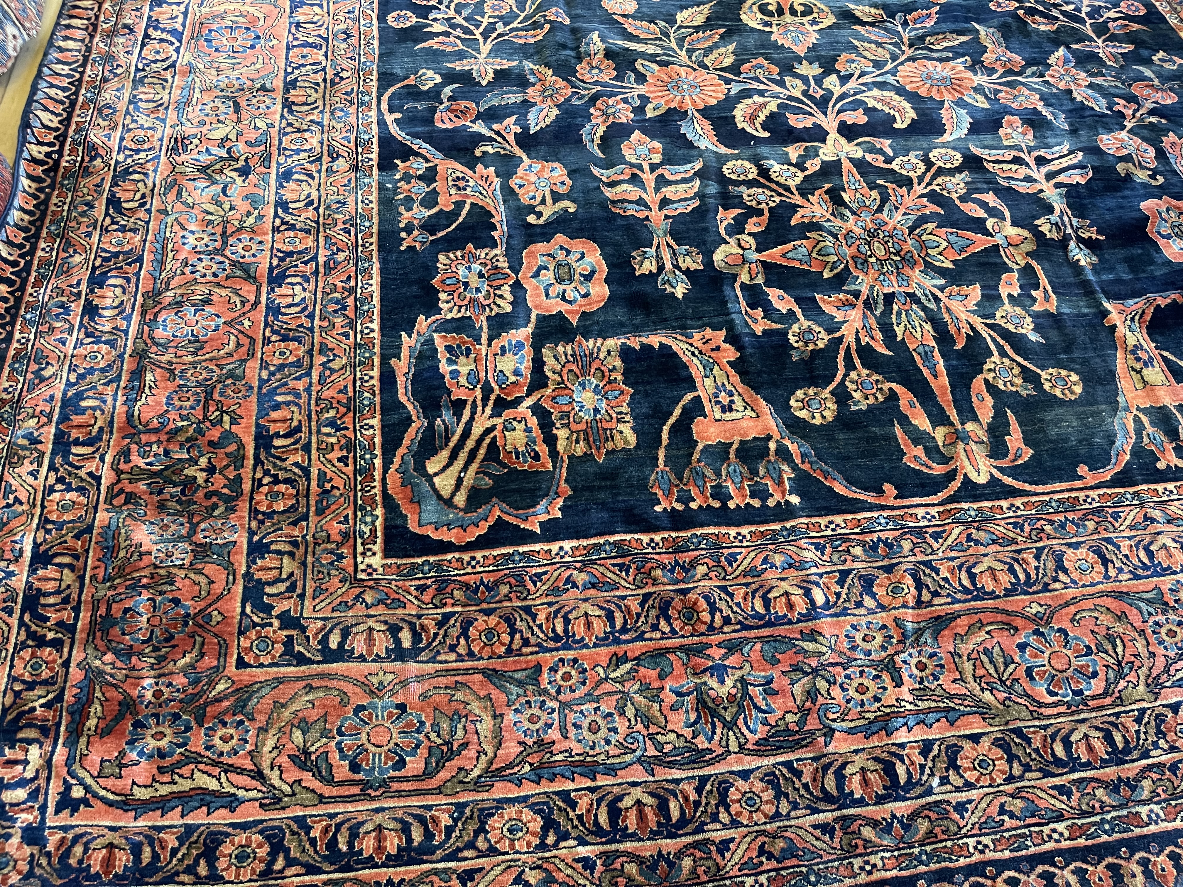 Antique sarouk Carpet - # 78269