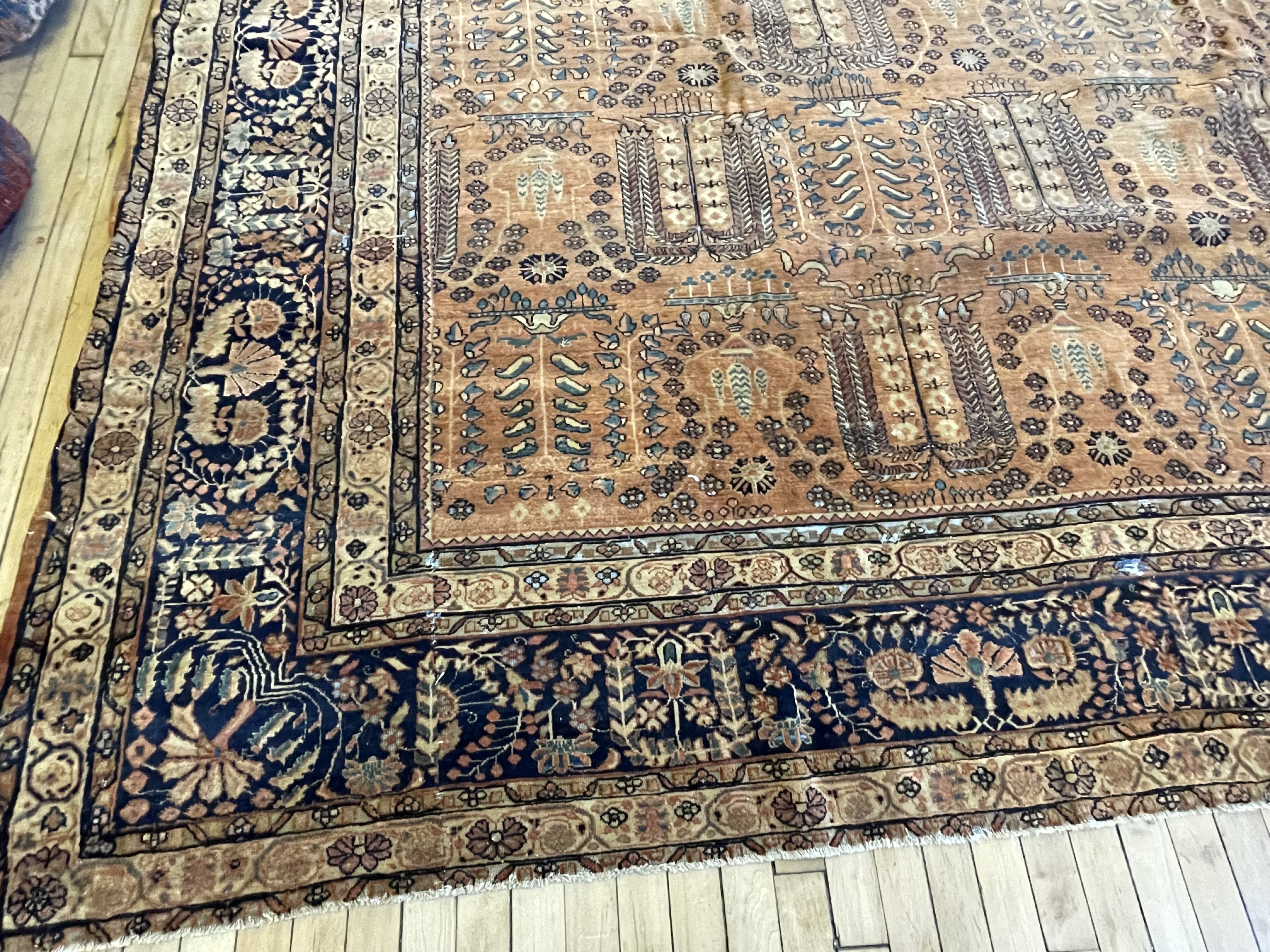 Antique sarouk Carpet - # 78298