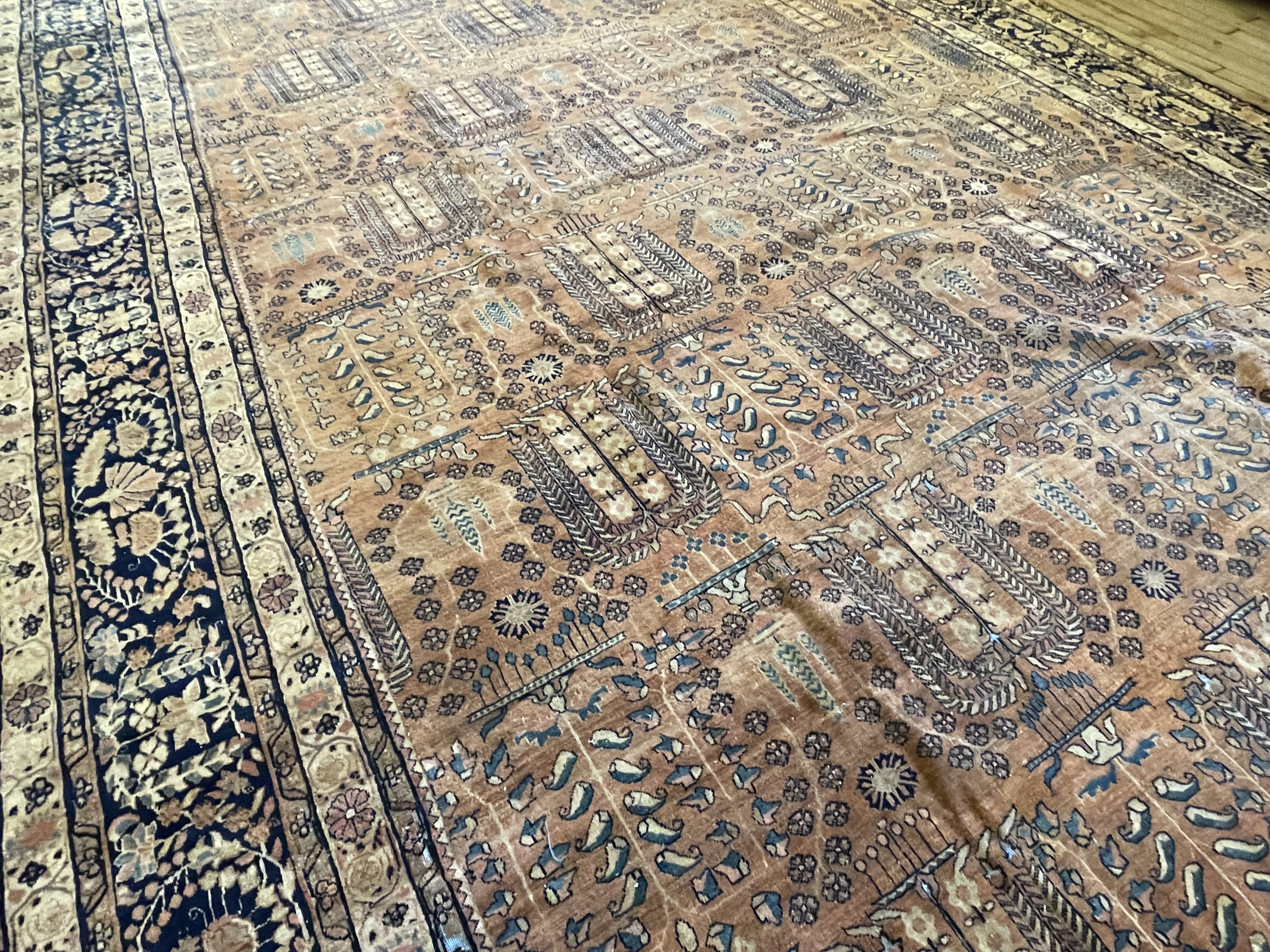 Antique sarouk Carpet - # 78298