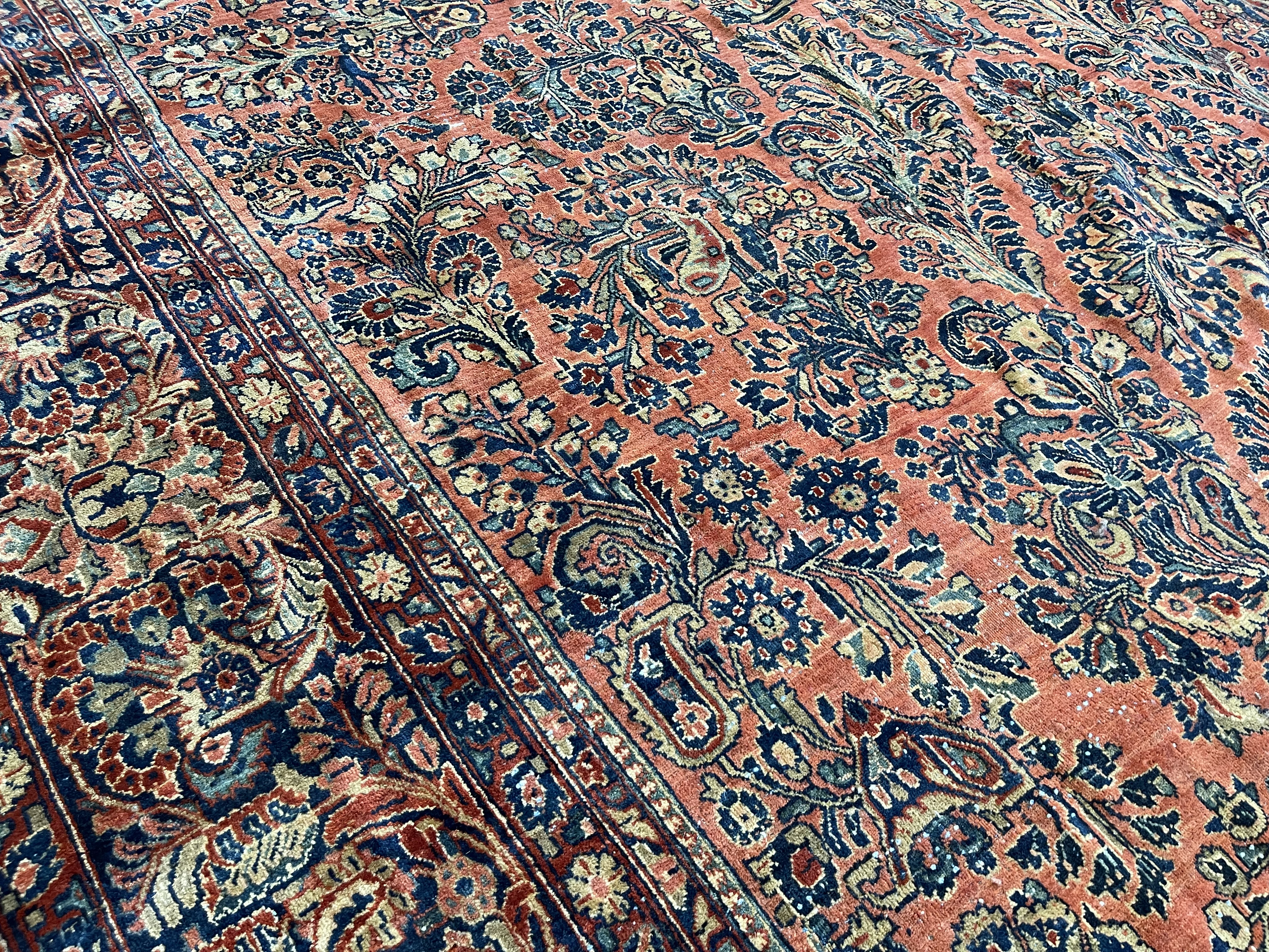 Antique sarouk Carpet - # 78312