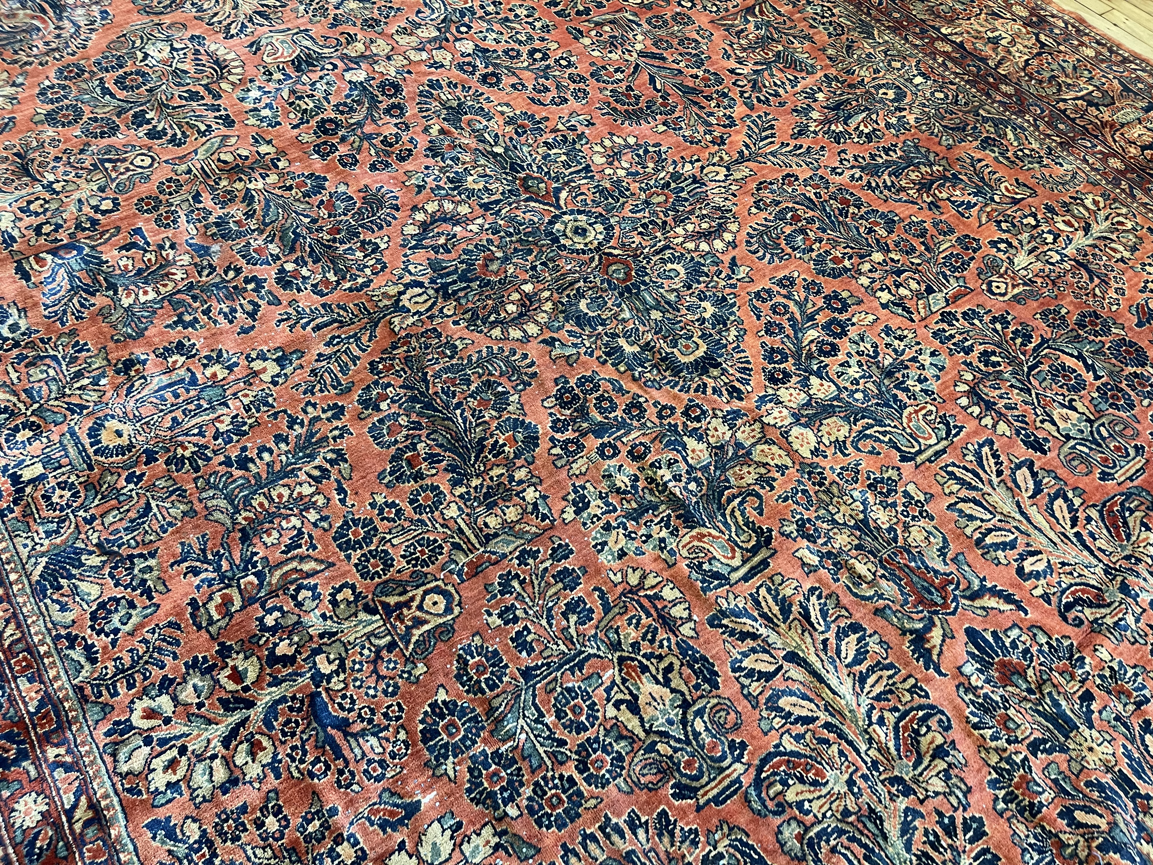 Antique sarouk Carpet - # 78312