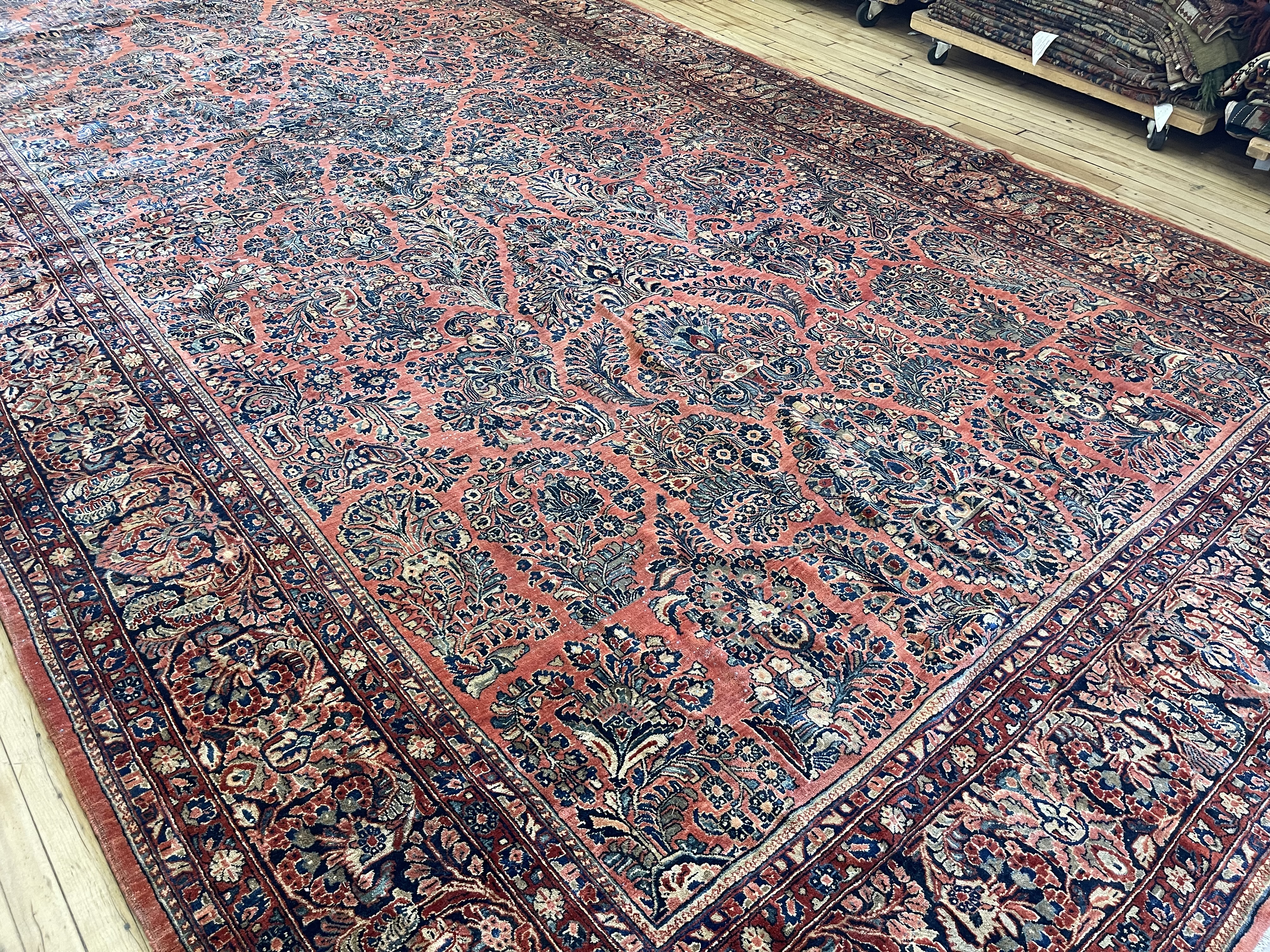 Antique sarouk Carpet - # 78312