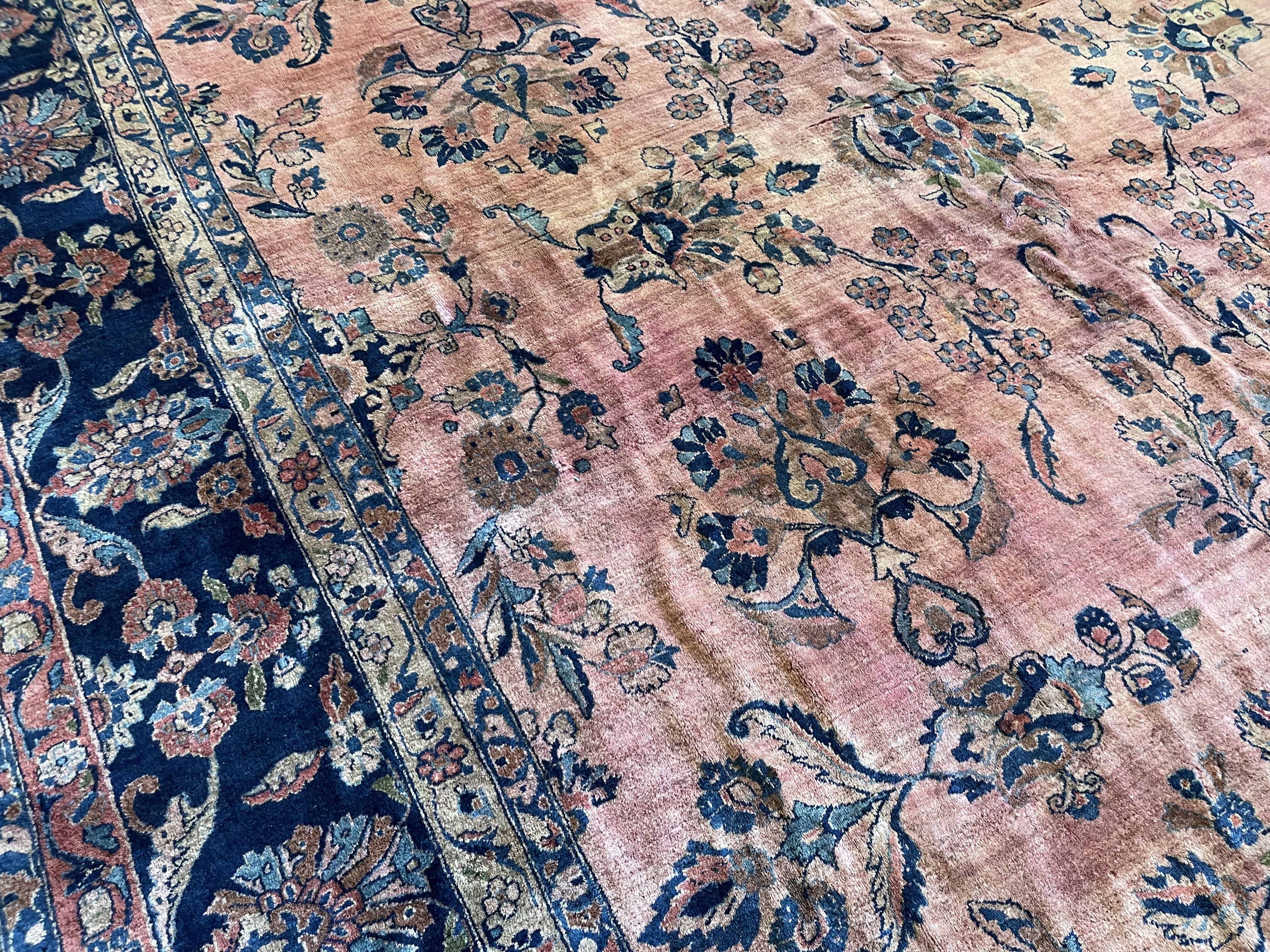 Antique sarouk Carpet - # 78334