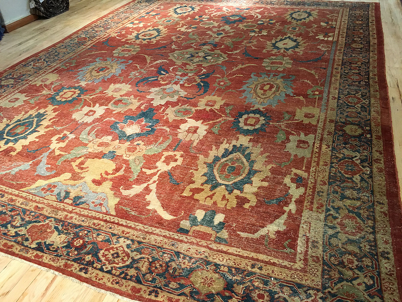 Antique sultan abad Carpet - # 51419