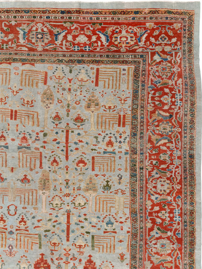 Antique sultan abad Carpet - # 58248