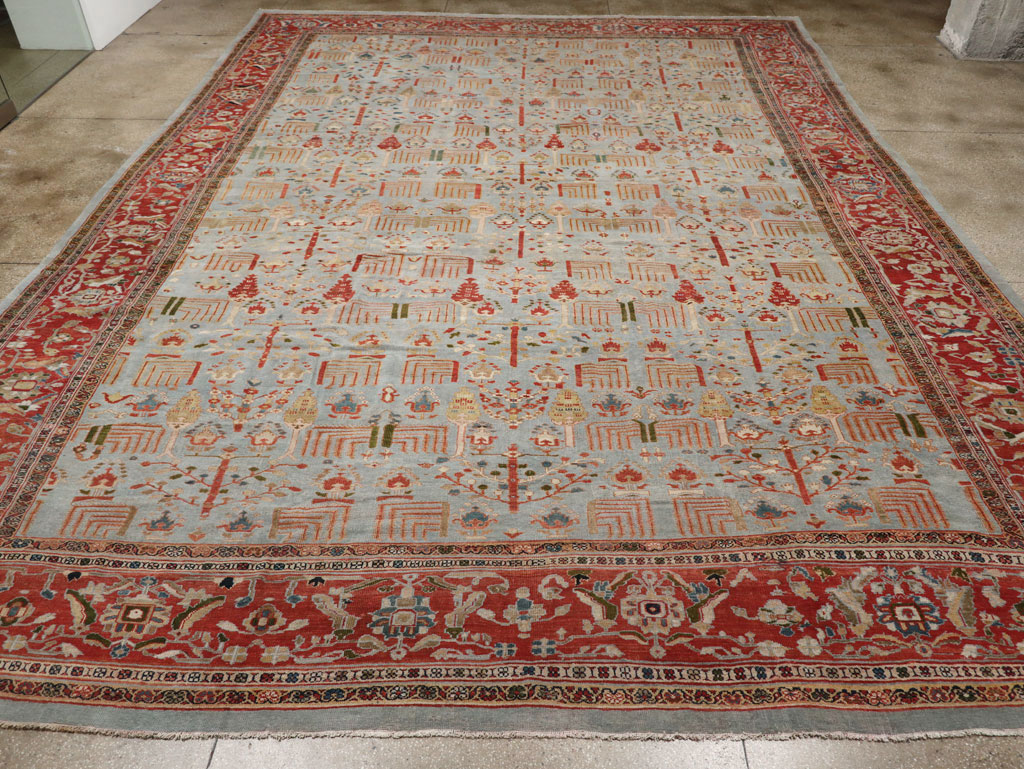 Antique sultan abad Carpet - # 58248