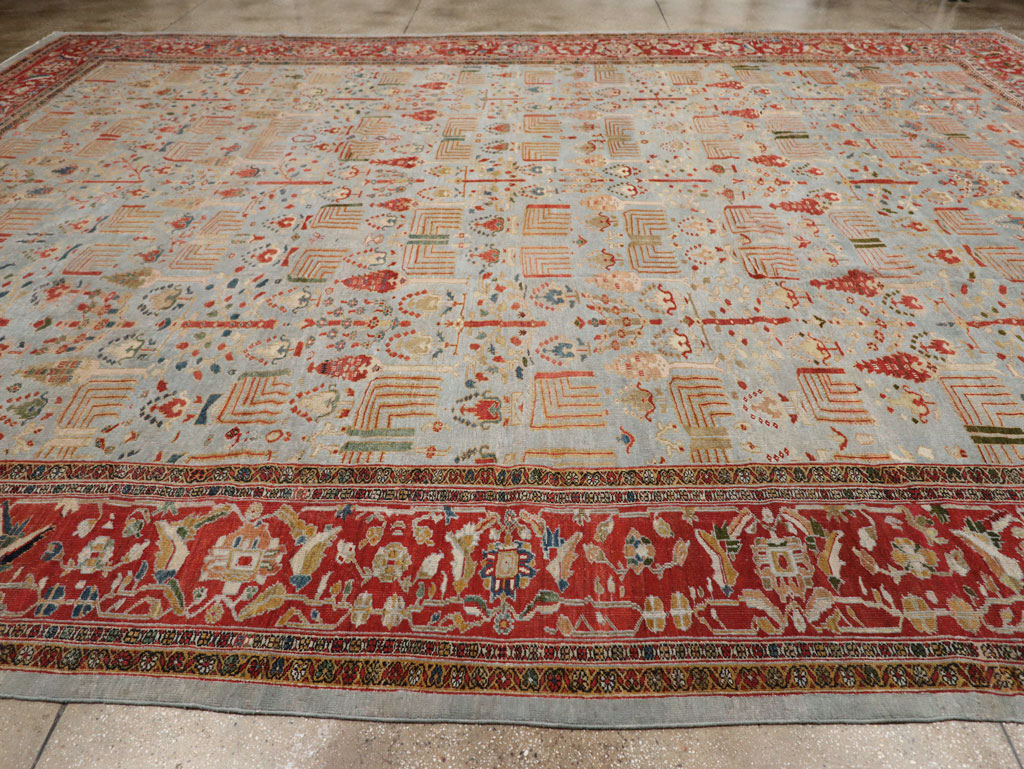 Antique sultan abad Carpet - # 58248