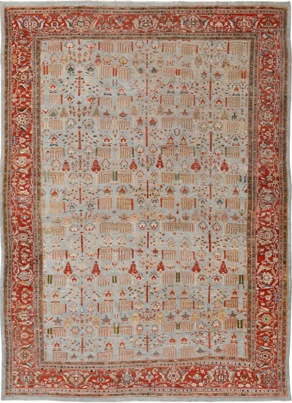Antique sultan abad Carpet - # 58248