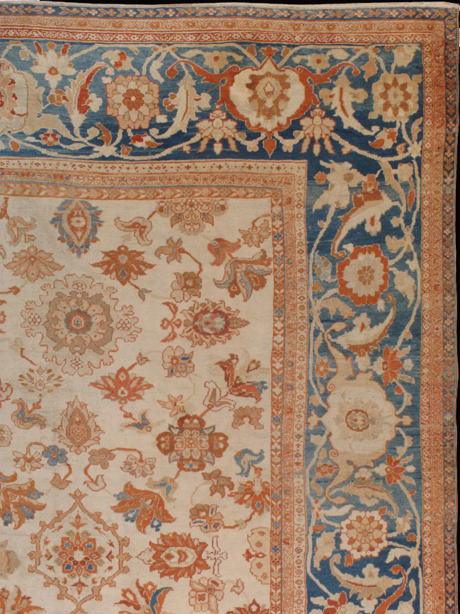 Antique sultan abad Carpet - # 7744