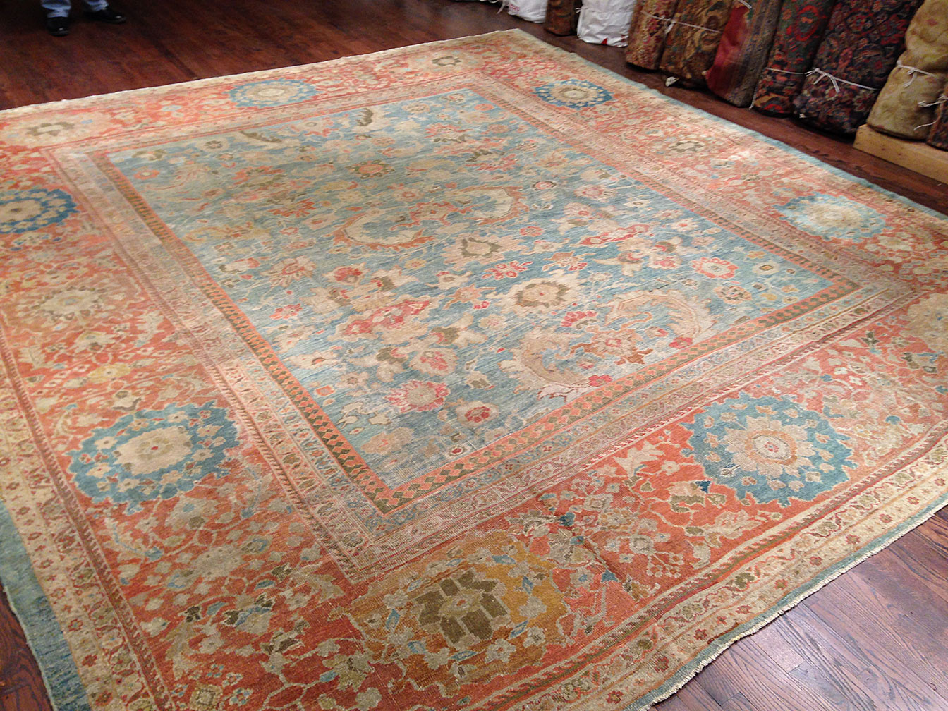 Antique sultan abad Carpet - # 9347
