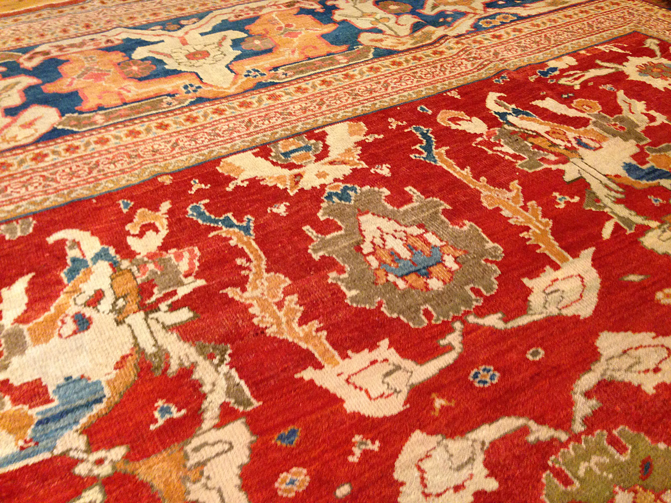 Antique sultan abad Carpet - # 9834
