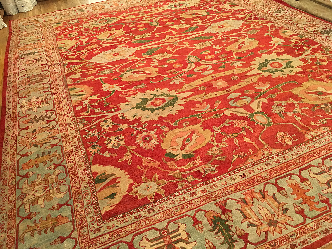 Antique sultan abad Carpet - # 9869