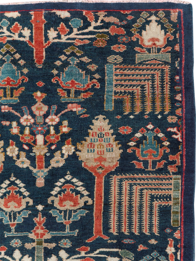 Antique sultan abad Rug - # 58123