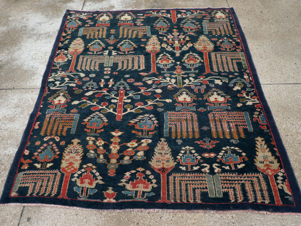 Antique sultan abad Rug - # 58123