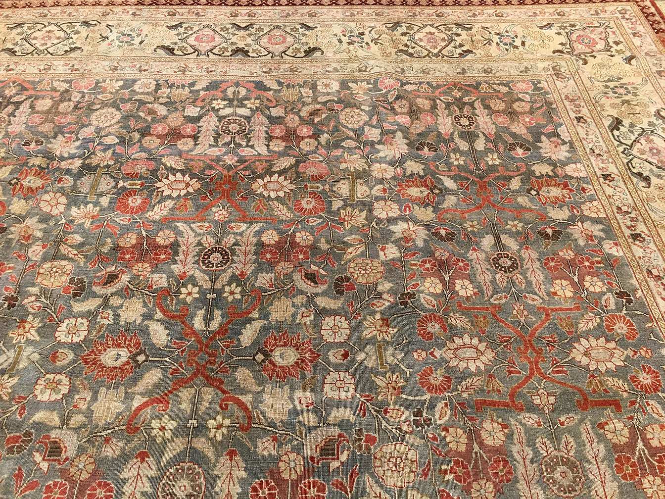 Antique tabriz Carpet - # 51054