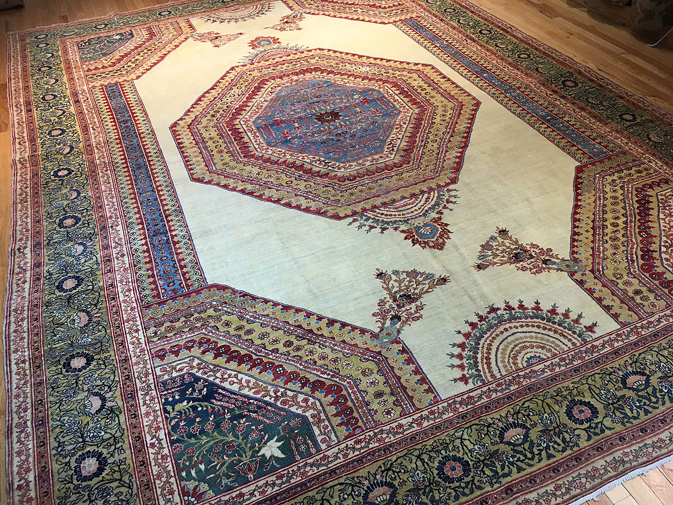 Antique tabriz Carpet - # 52618
