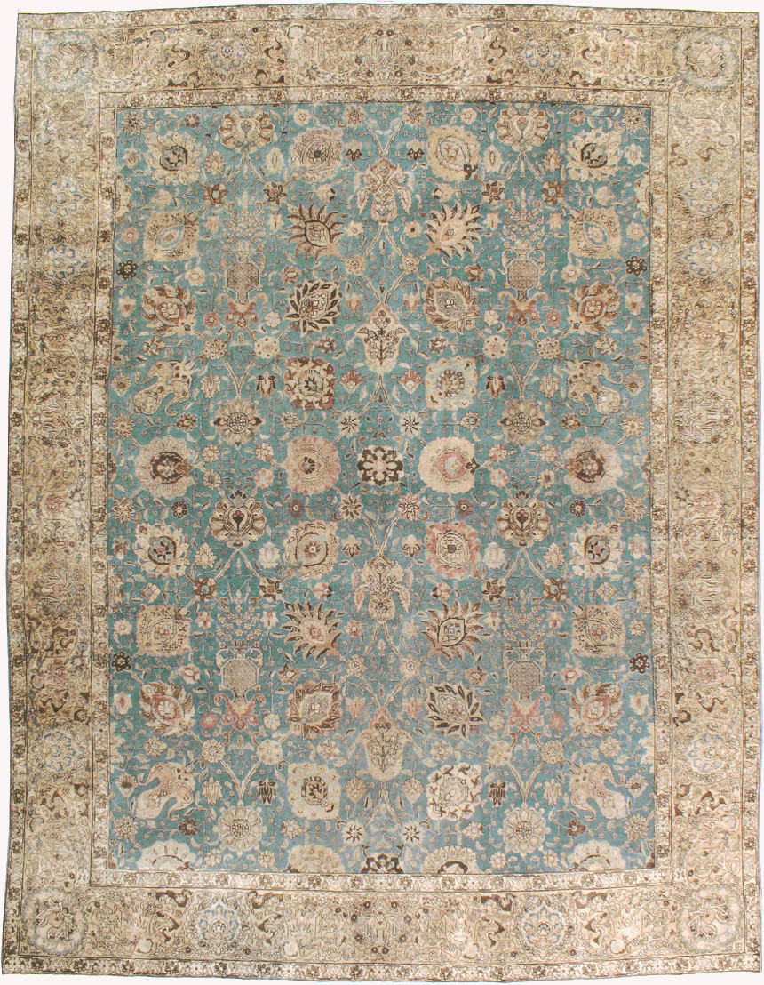 Antique tabriz Carpet - # 58075