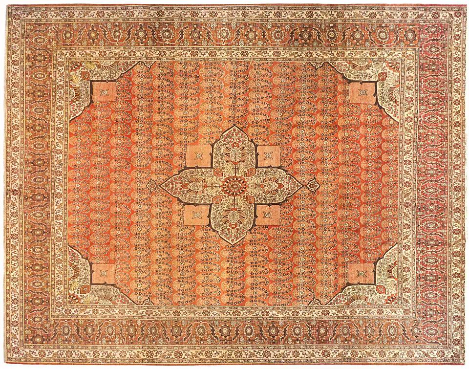 Antique tabriz Carpet - # 58230