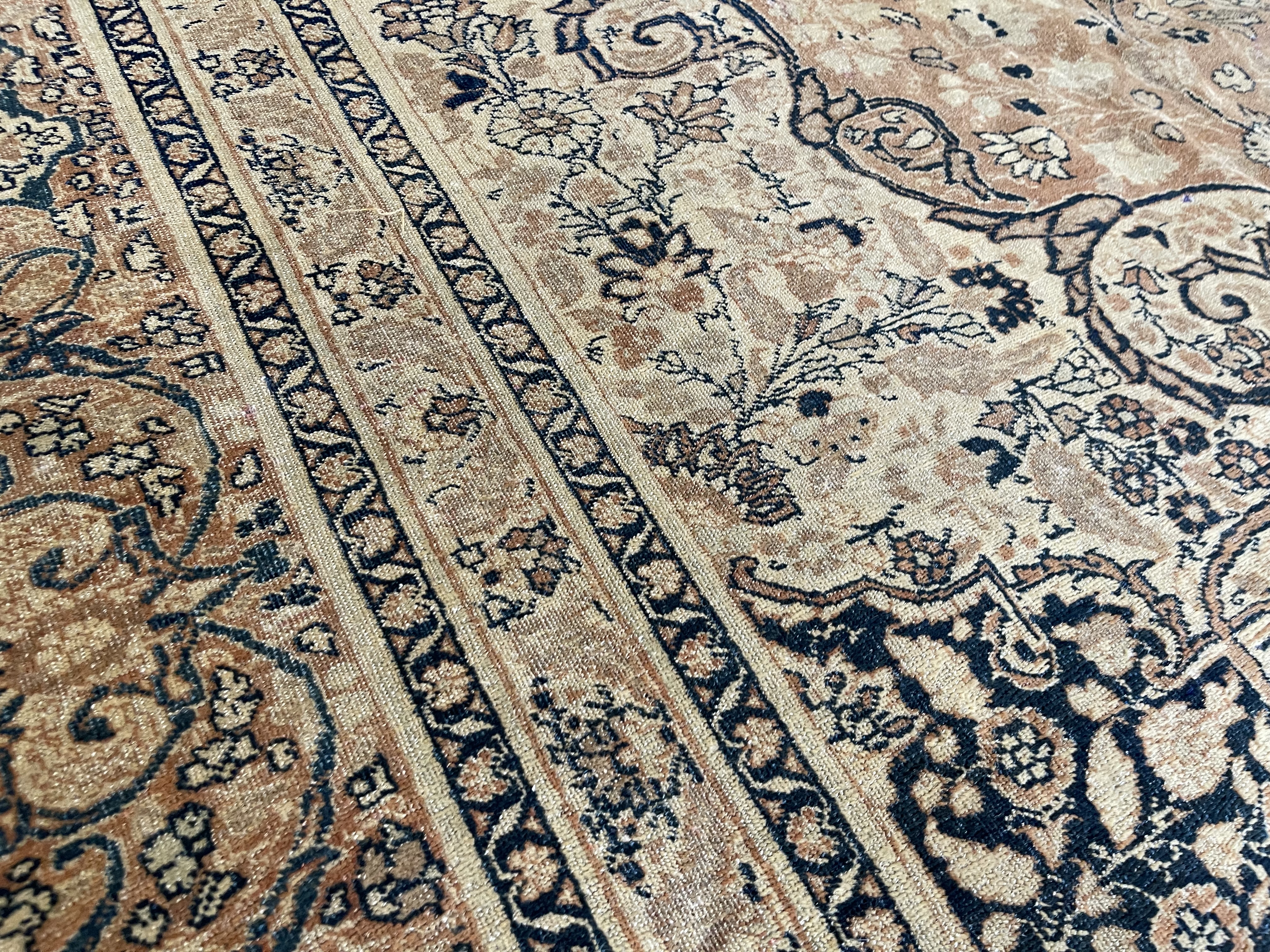 Antique tanriz Carpet - # 78238