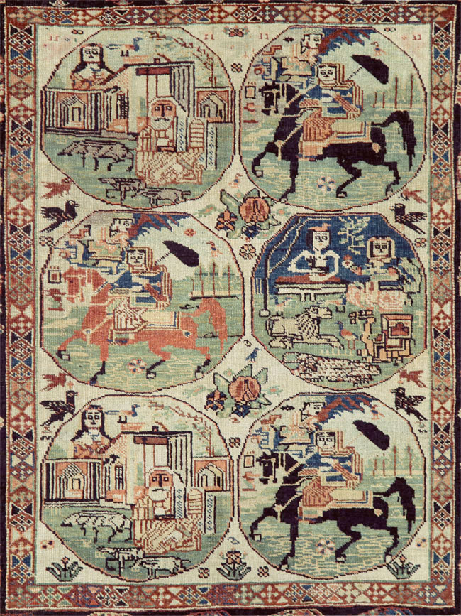 pictorial Rug - # 105521