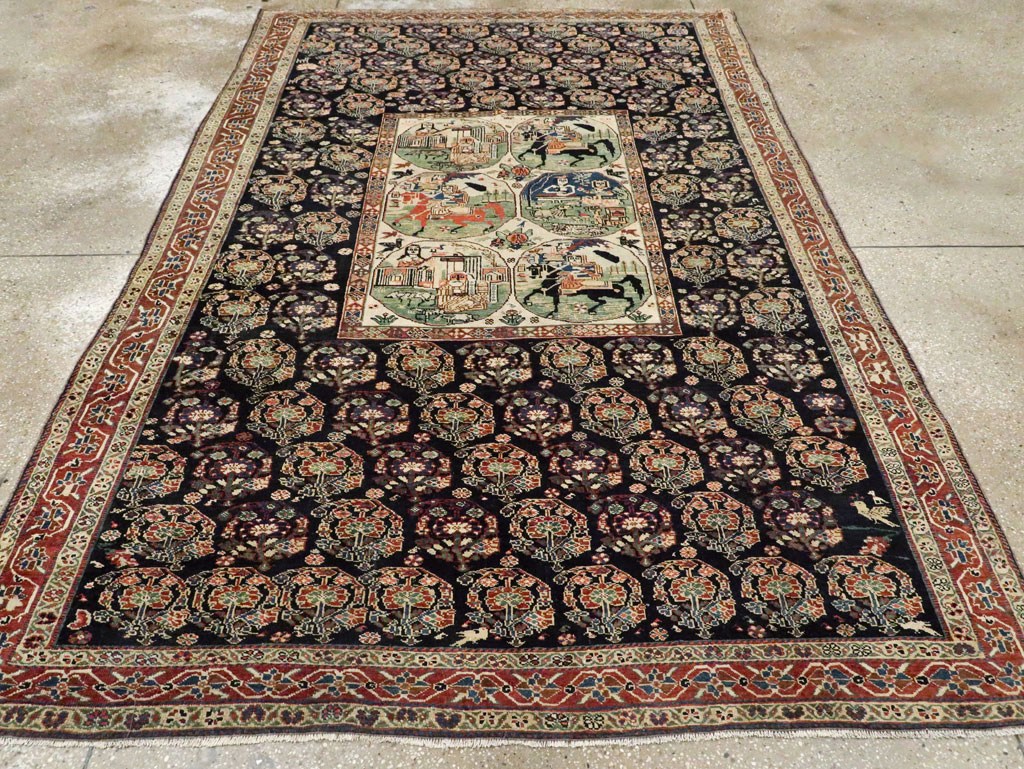 pictorial Rug - # 105521