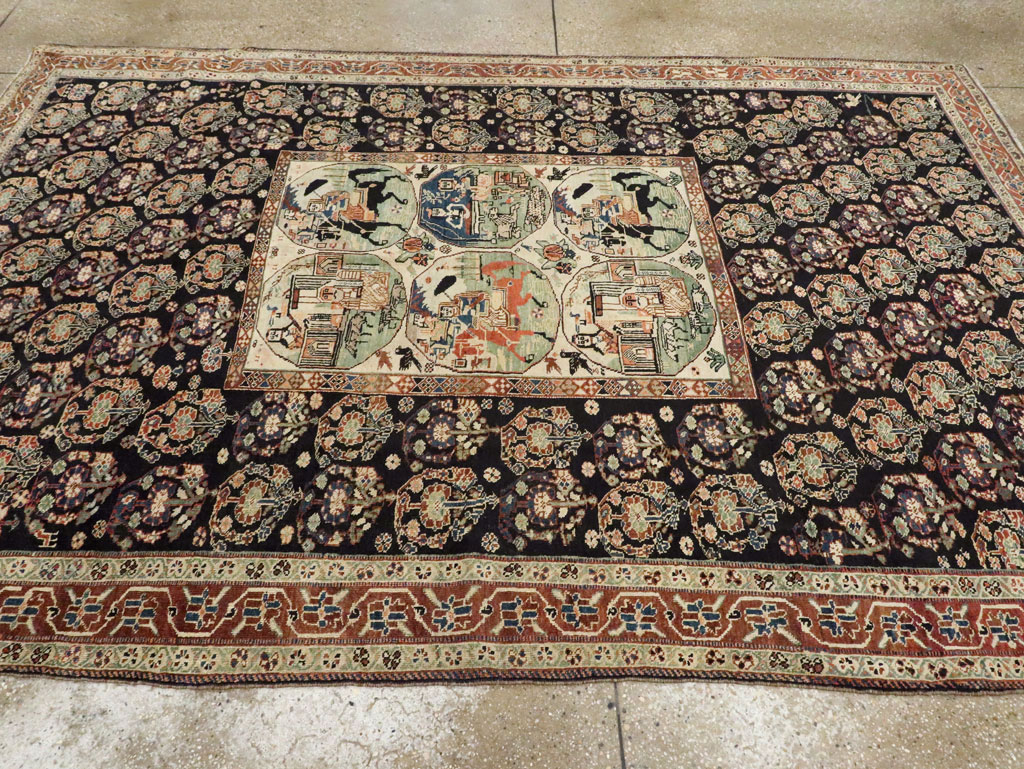 pictorial Rug - # 105521