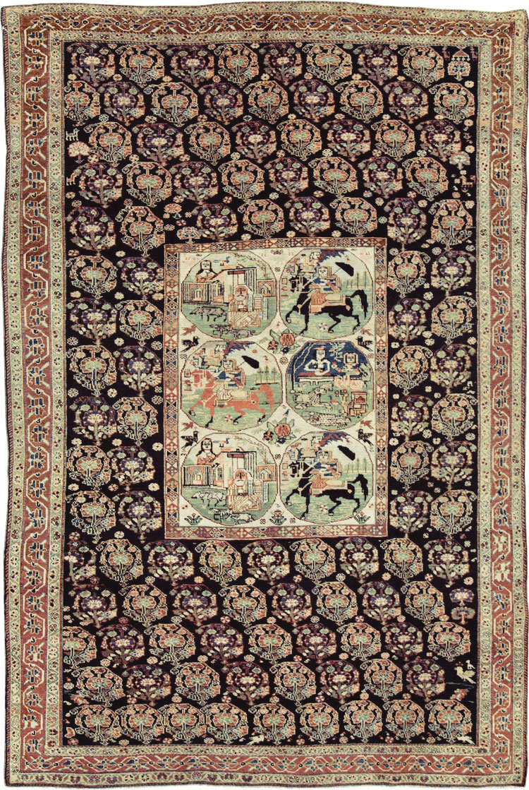 pictorial Rug - # 105521