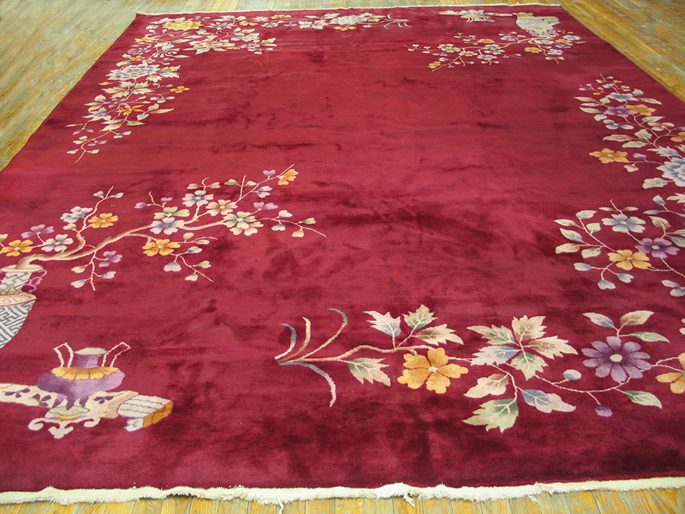 Bazar Oriental Rugs Vintage Chinese Carpet 10