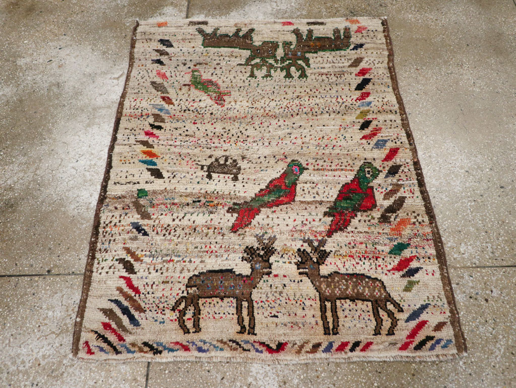 Vintage gabbeh Rug - # 57408