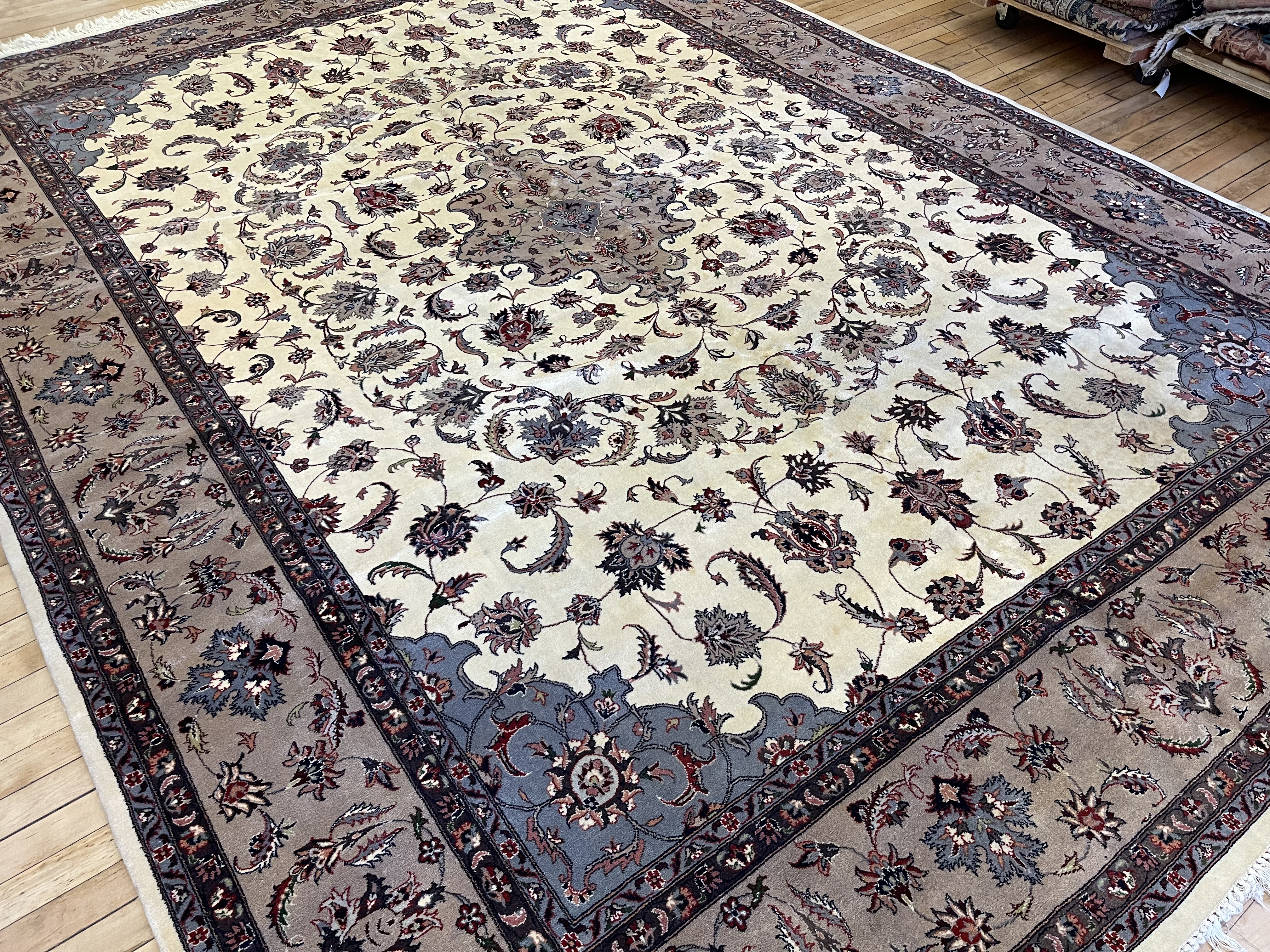 Vintage kashan Carpet - # 78219