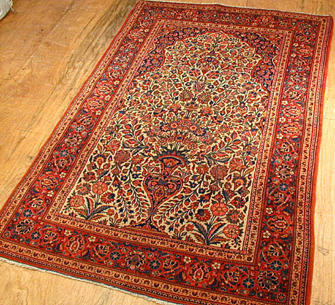 Bazar Oriental Rugs - Metropolitancarpet.com: Vintage Kashan Rug 3'5
