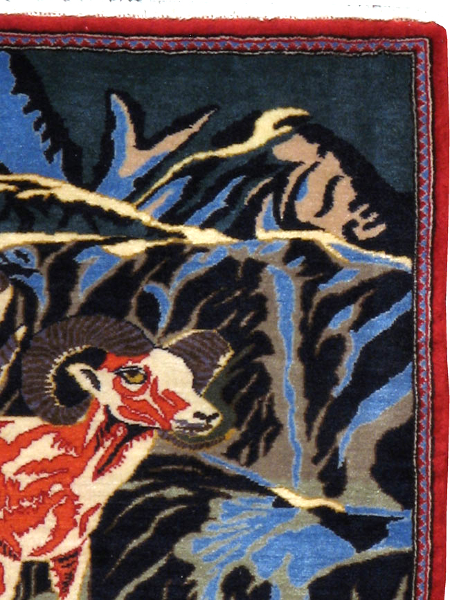 Bazar Oriental Rugs - Metropolitancarpet.com: Vintage Kashan Rug 1'11