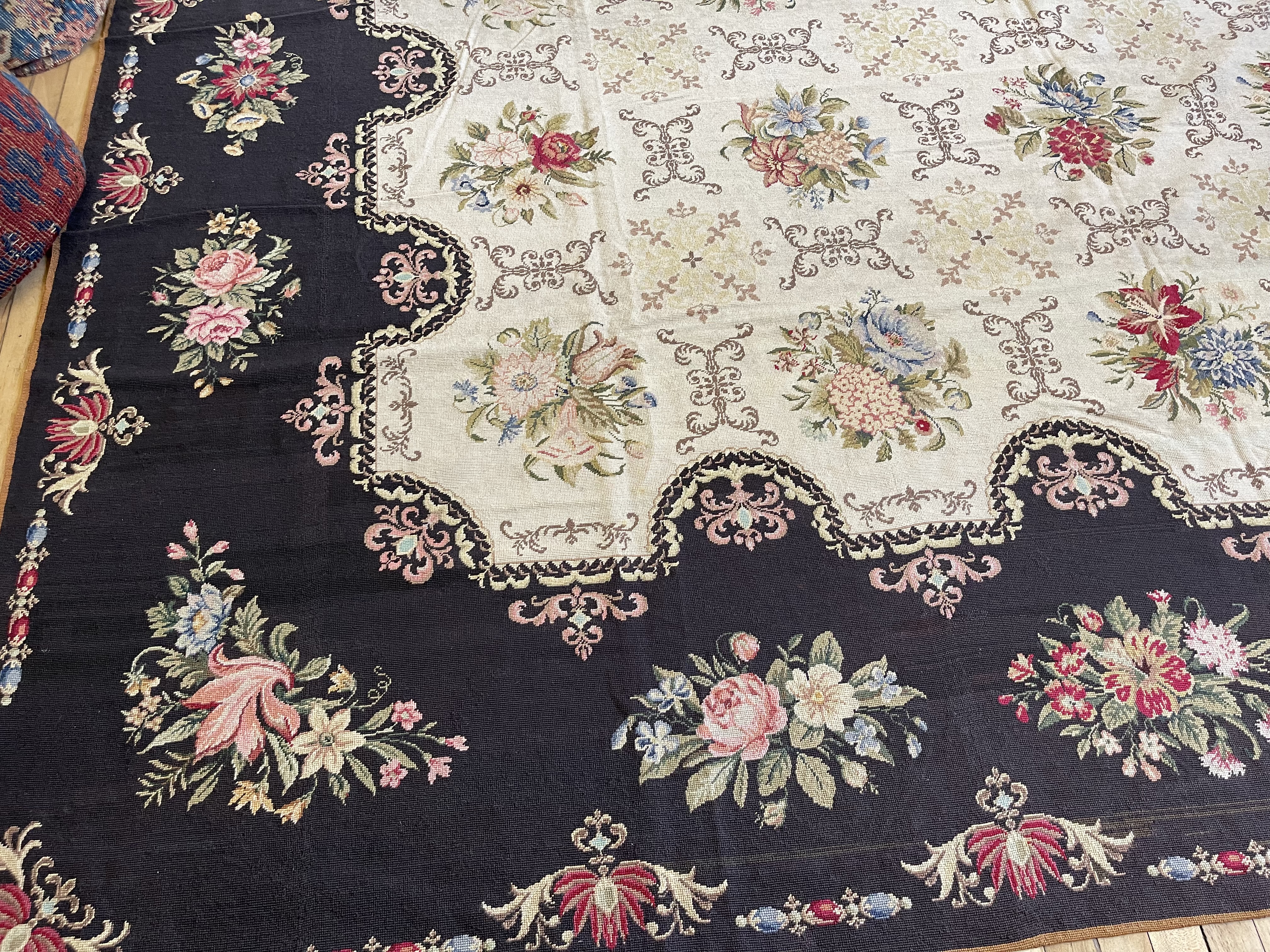 Vintage needlepoint Carpet - # 78361