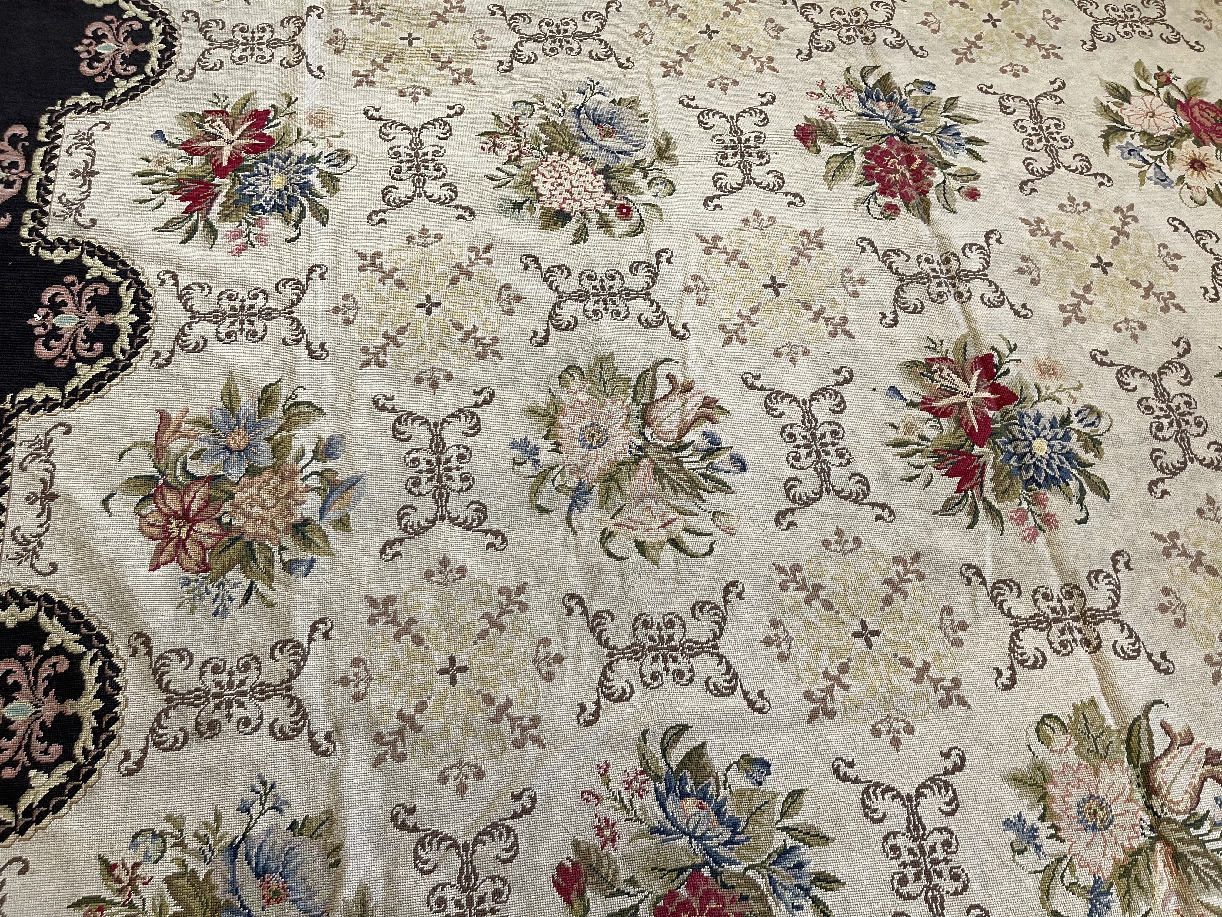 Vintage needlepoint Carpet - # 78361